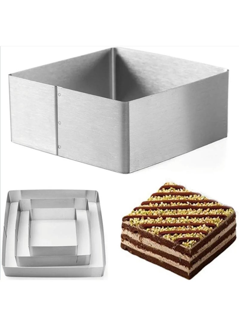 Three-size cake mold made of stainless steel - Image 1